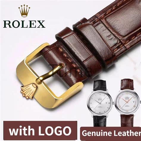 rolex with brown leather band|genuine rolex leather watch bands.